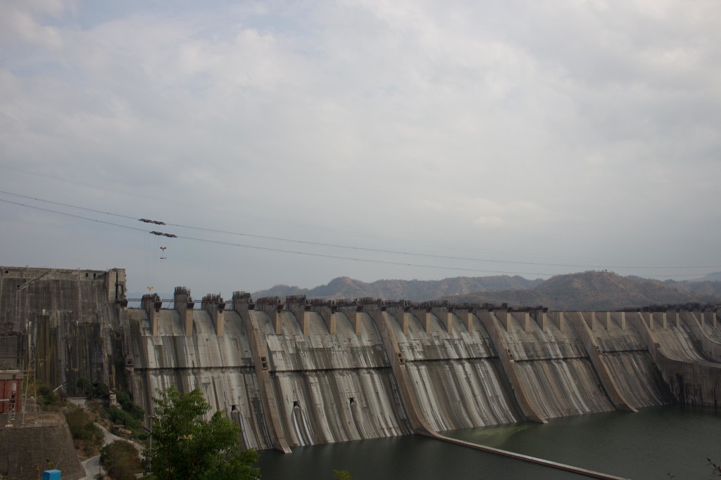 Sardar Sarovar Dam across River Narmada