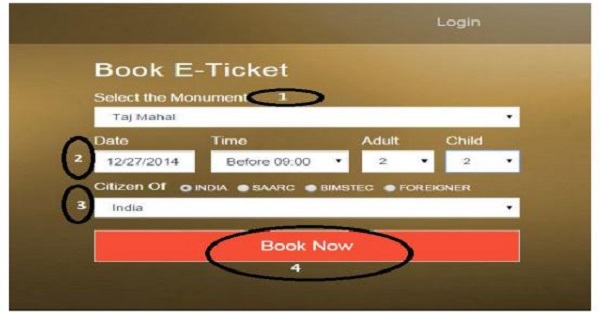 How to book Taj Mahal Tickets online?